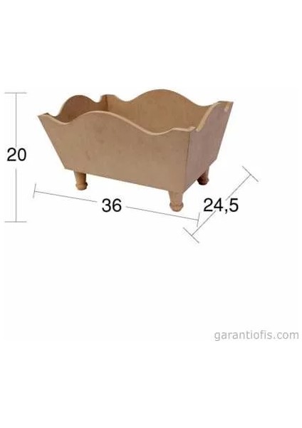 Hobi-Art Ku 362 Boyanabilir Ahşap Kutu