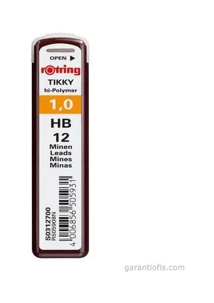 Tikky Yüksek Kaliteli Kurşun Kalem Ucu 0,9 Mm/1,0 mm (Hb)