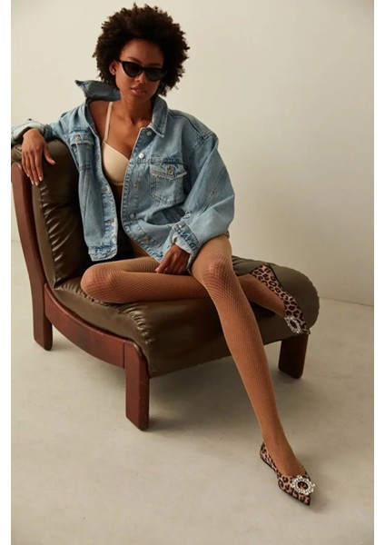 Kadın File Külotlu Çorap