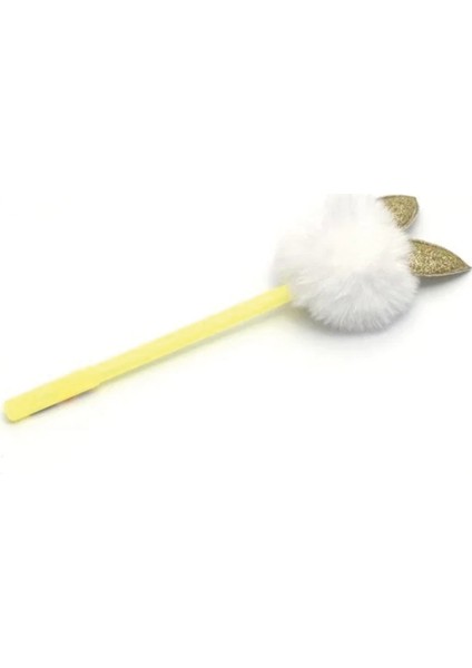 Unicus Deri Tavşan Ponpon Jel Tükenmez Kalem Tekli GP-245 modelleri