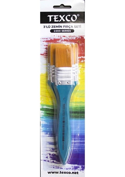 Texco 1000 Seri Zemin Fırça Seti 3lü