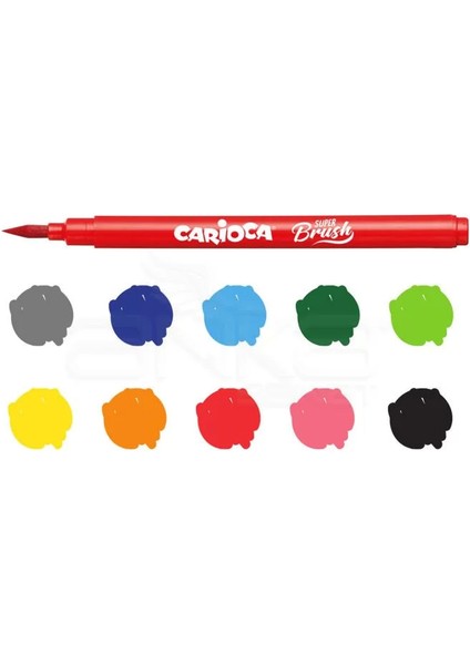 Süper Brush Fırça Uçlu Keçeli Kalem Seti 10 Renk 42937 fiyatları