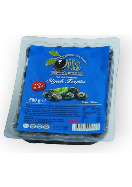 Siyah Zeytin Süzme Ağırlık 500 gr Vakumlu Ambalaj fiyatları