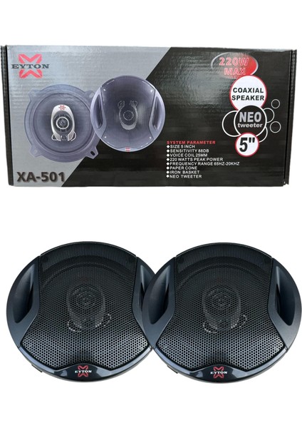 13Cm Xa-501 Coaxial Hoplarlör Tweetterli