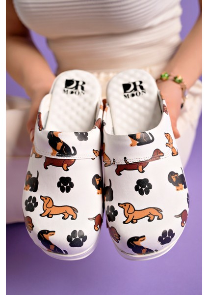 Köpek Desenli Ortopedik Airmax Taban Sabo Terlik