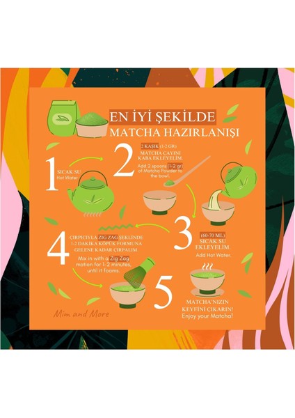 Mango Matcha - Mango Aromalı Matcha, 50 Gr