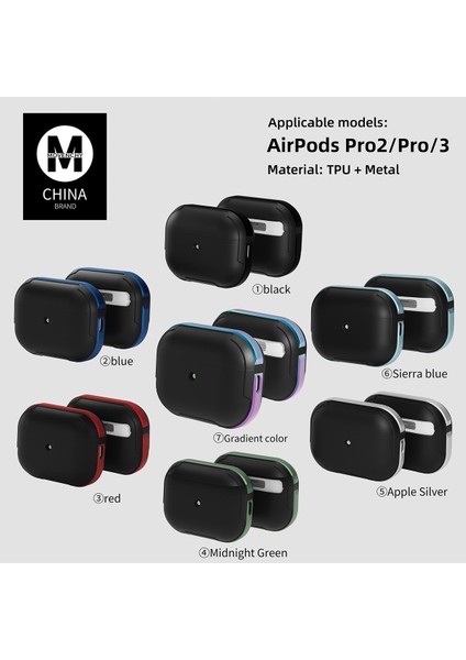 Airpods Pro 2 (2.nesil) Mo-A8 Armor Kılıf - Rainbow 13