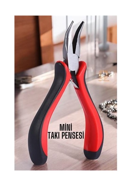 Profesyonel Mini Eğri Kargaburun Takı Pensesi