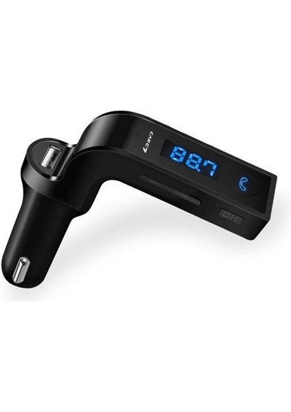Araç Çakmaklık Şarj Aleti Oto Mp3 Müzik Çalar Fm Transmitter Cihazı Carg7 Müzik Kit Siyah