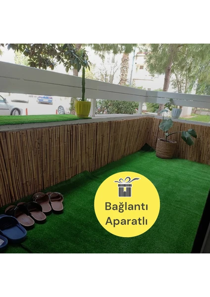 60CM.X3M. Kamış Hasır Bambu Balkon Çiti Bahçe Çiti Bahçe Dekorasyon