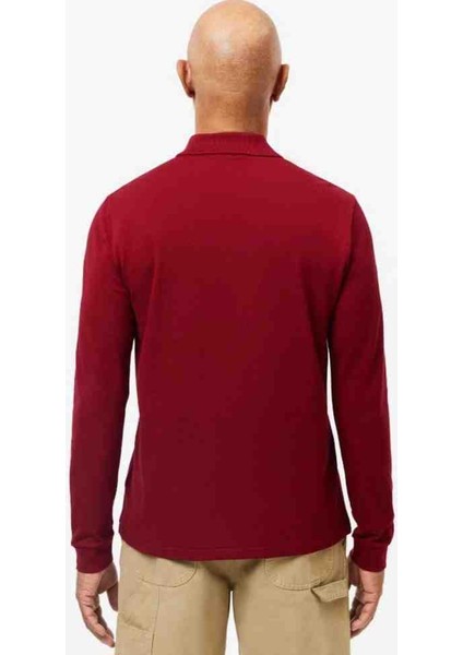 Polo Uzun Kol Bordo Regular Fit