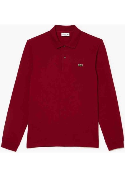 Polo Uzun Kol Bordo Regular Fit