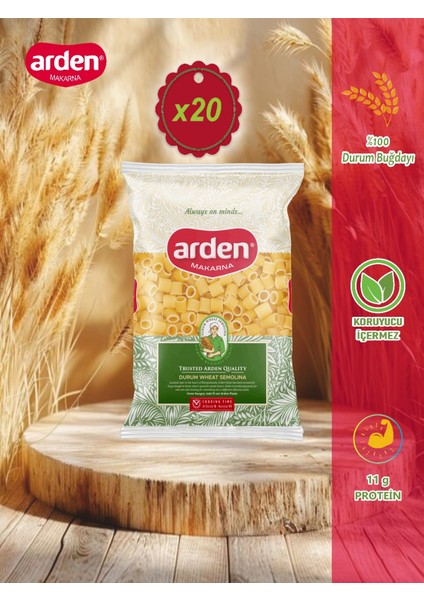 Arden Pasta Yüksük Makarna 500 gr x 20 (10 kg)