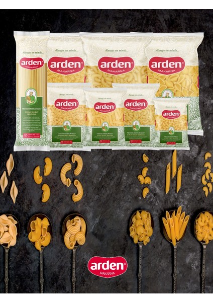 Arden Pasta Çarliston Makarna 500 gr x 10 (5 kg)