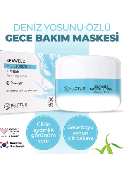 K-Lotus Beauty Nemlendirici Yosun Özlü Uyku Maskesi