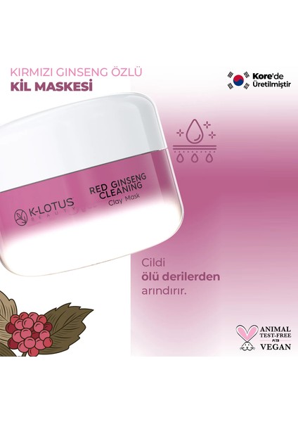 Temizleyici Kırmızı Ginseng Kil Maskesi fiyatları
