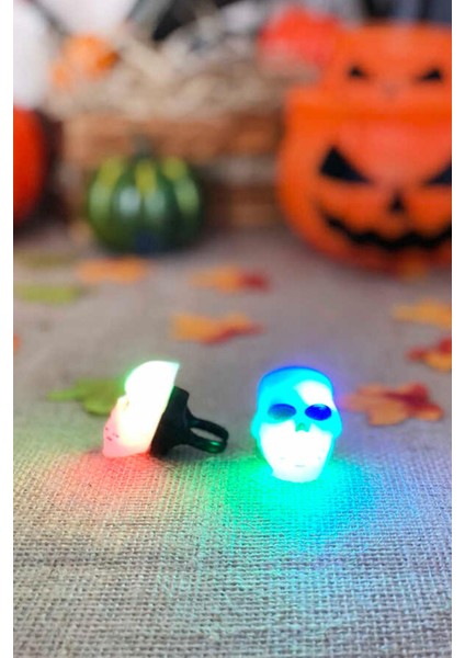 Iskelet Yüzük Halloween Cadılar Bayramı Parti Malzemesi