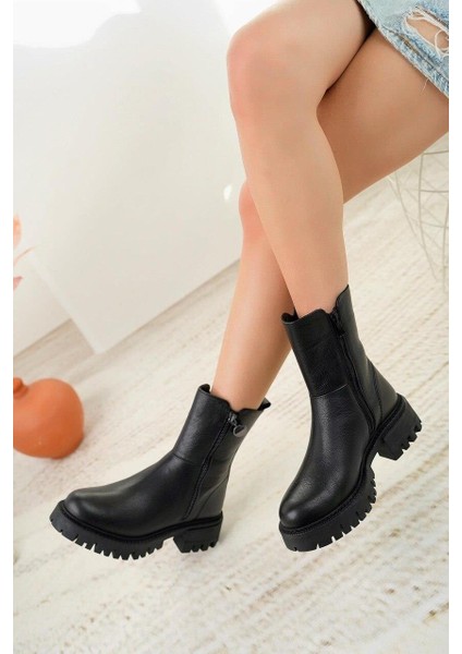 23782-1 Sıyah Bayan Derı Bot modelleri