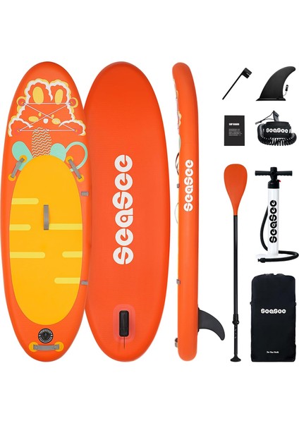 Paddleboard 240 x 76 x 15 cm Çocuk Sörf Tahtası SeaSee FULLSET