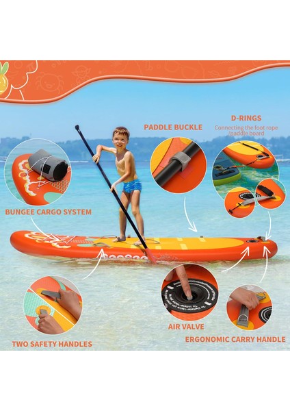 Paddleboard 240 x 76 x 15 cm Çocuk Sörf Tahtası SeaSee FULLSET