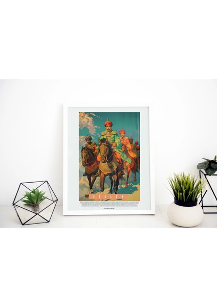 Şovalye Orta Çağ Baskı Tablo, Ofis Duvar Dekor Poster
