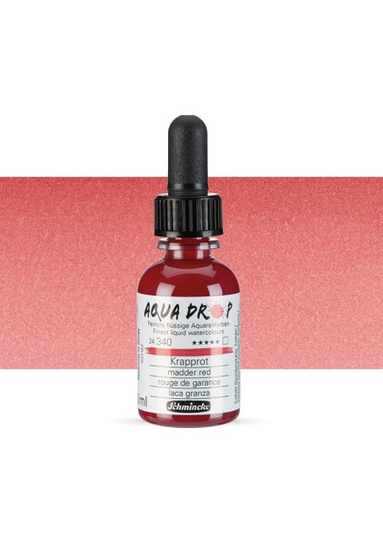Aqua Drop Sıvı Sulu Boya 30ML 340 Madder Red