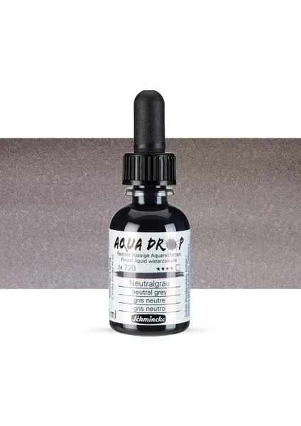 Aqua Drop Sıvı Sulu Boya 30ML 720 Neutral Grey