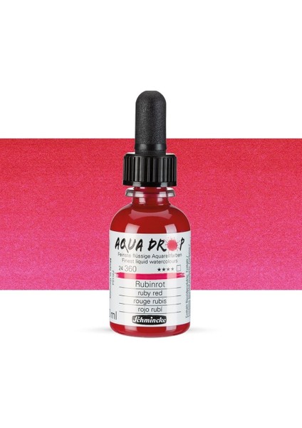 Aqua Drop Sıvı Sulu Boya 30ML 360 Ruby Red