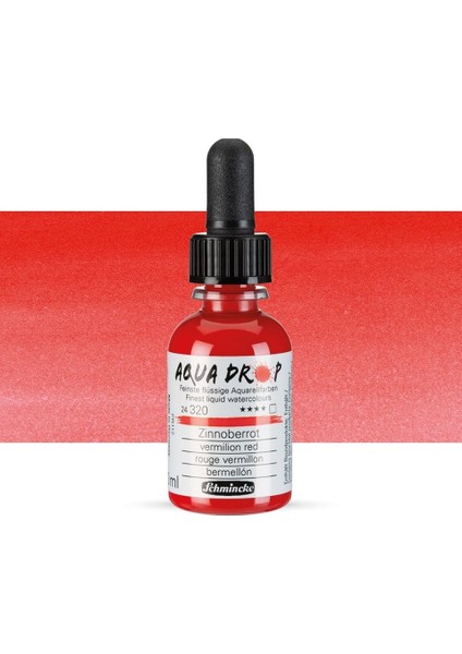 Aqua Drop Sıvı Sulu Boya 30ML 320 Vermilion Red