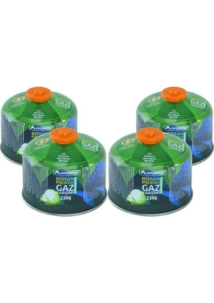 230 Gr 4'lü Gaz Kartuş Seti