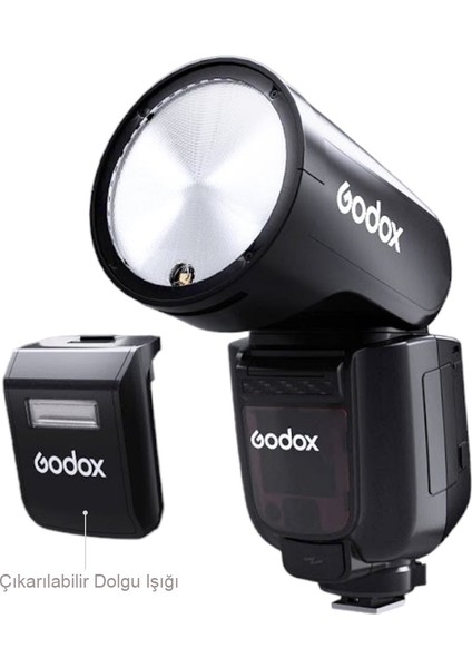 V1 Pro C Canon Uyumlu Yuvarlak Kafa Tepe Flaşı​ modelleri