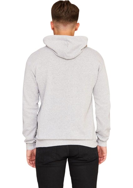 Erkek Regular Fit Kapüşonlu Kanguru Cepli Uzun Kollu Sweatshirt