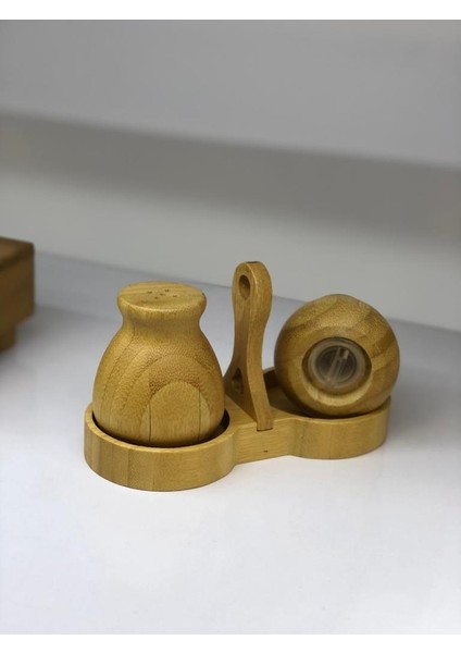 Bambu Standlı Tuzluk Biberlik Seti fiyatları