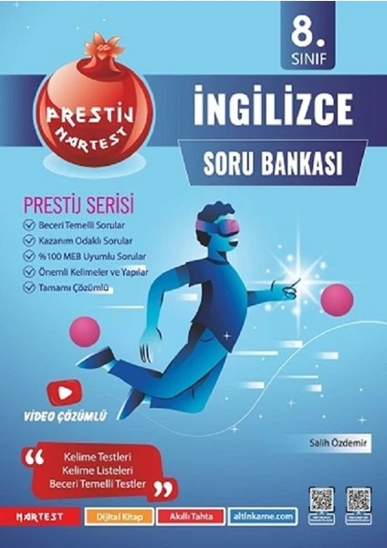 Nartest Yayınevi 8. Sınıf Prestij İngilizce Soru Bankası