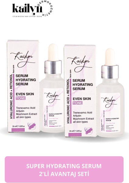 Tüm Ciltler İçin Nemlendirici Serum 30 ml 2'li