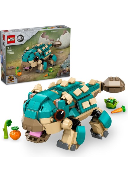 Jurassic World Yavru Bumpy: Ankylosaurus 76962-7 Yaş ve Üzeri Kretase Kampı Hayranları Için Yaratıcı Oyuncak Yapım Seti (358 Parça)