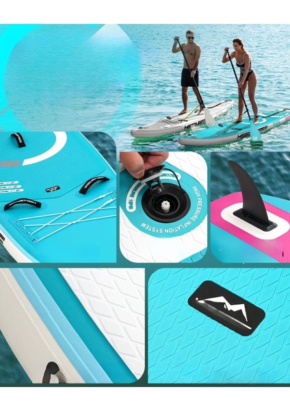 Lethe Boards Kamera Bağlantılı Yoga Sup Paddle Board 335 x 86 cm Ultra Geniş Mseasfree Full Set