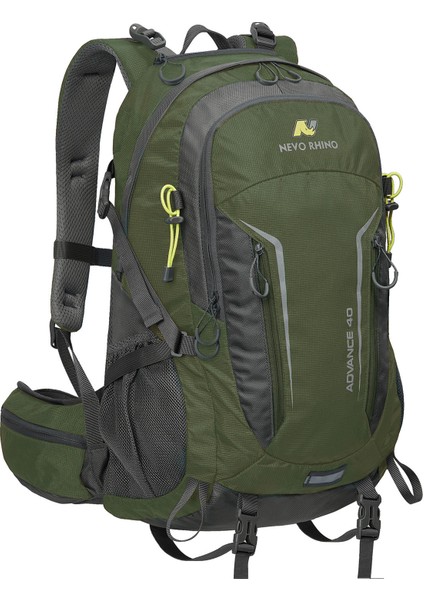 Outdoor Kamp ve Yürüyüş Sırt Çantası (40 Litre Kapasiteli) Haki 9112