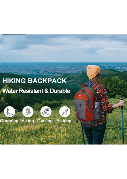 Outdoor Kamp ve Yürüyüş Sırt Çantası (25 Litre Kapasiteli) Turuncu 9243 indirimleri