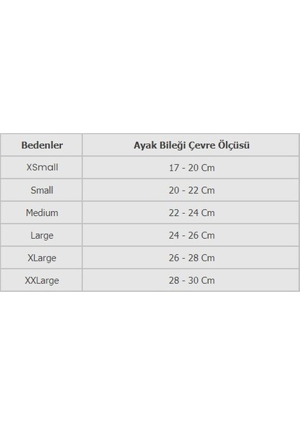 Örme Ayak Bilekliği Malleol Comfort