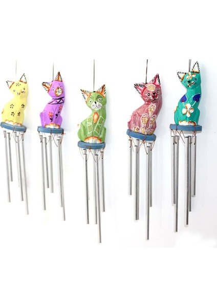 Himarry Üstü Ahşap Altı Metal Rüzgar Çanı