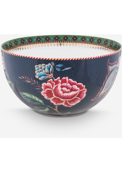 Berry Blues Mavi Porselen Kase 18 cm