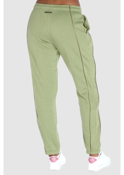 Air Plus Mid Rise Piping Detail Joggers Alligator Green Fleece Kadın Eşofman Altı Yeşil fiyatları