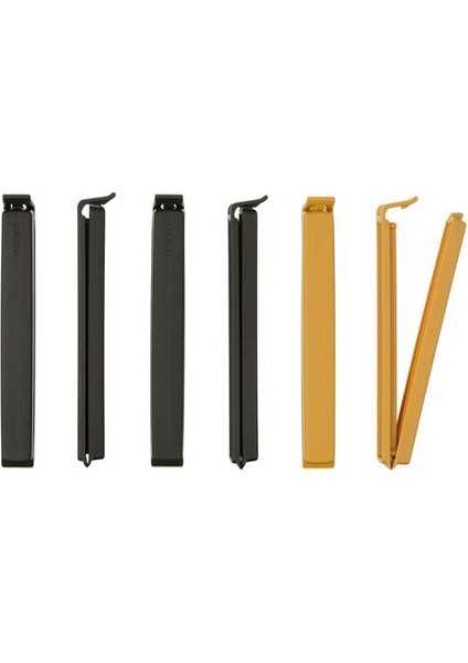 Bevara Paket Mandalı, Antrasit-Koyu Sarı, 6 Parça