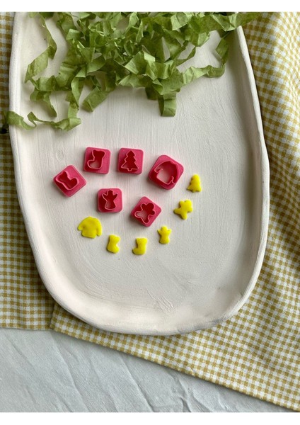 Yılbaşı Beşli Mini Clay Cutter