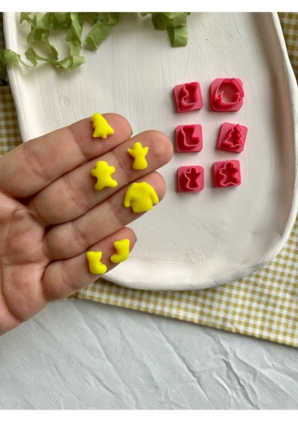 Yılbaşı Beşli Mini Clay Cutter modelleri