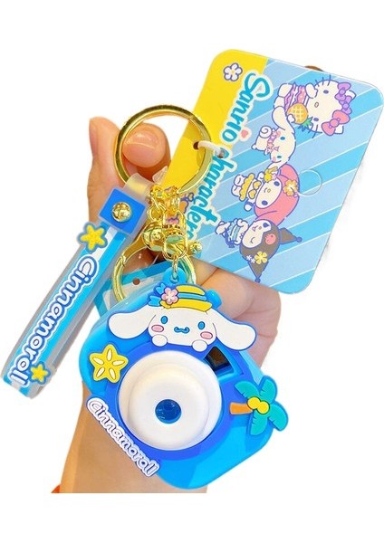 Sanrio Projeksiyon Kamera Anahtarlık Kolye Sevimli Karikatür Öğrenciler Okul Çant (Yurt Dışından)