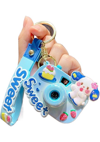 Sanrio Projeksiyon Kamera Anahtarlık Yaratıcı Araba Çantası Anahtarlık Kolye (Yurt Dışından)