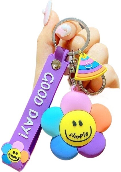 Karikatür Damla Kauçuk Bebek Anahtarlık Kolye Kadın Yaratıcı Çift Araba Okul Çant (Yurt Dışından)