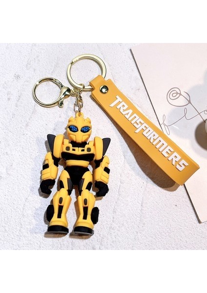 Klasik Transformers Optimus Prime Bumblebee Üç Boyutlu Bebek Araba Anahtarlık Kolye Gece Pazar (Yurt Dışından)
